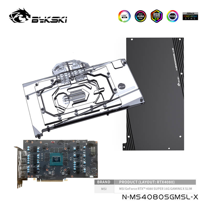 Rtx 4080 Water Cooling Block - Bykski Waterblok Voor MSI Geforce RTX